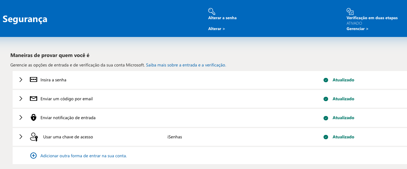 Como ativar a autenticação em dois fatores no Outlook
